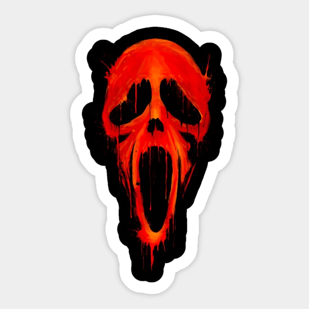 Bloody Scream Sticker by opawapo